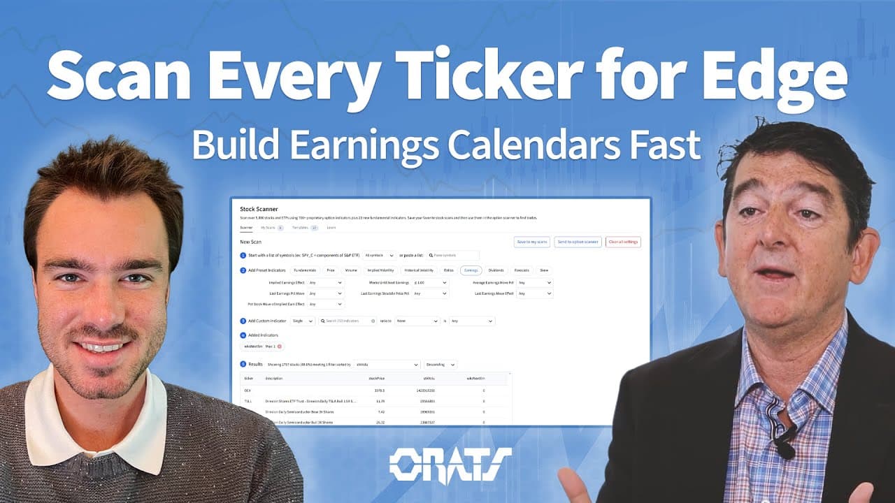 Options Scanning on All Available Tickers Using the Stock Scanner | Driven By Data Ep. 88