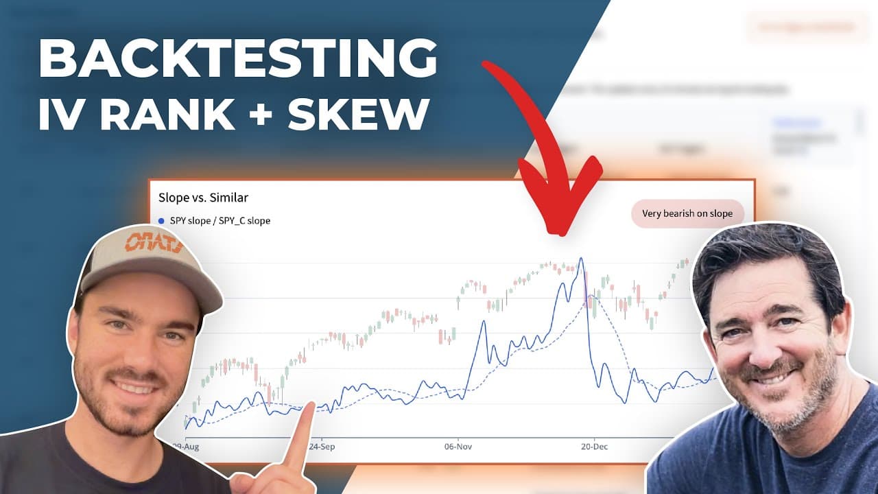 Backtesting IV Rank Skew and Other Volatility Indicators | ORATS Driven By Data Ep. 66