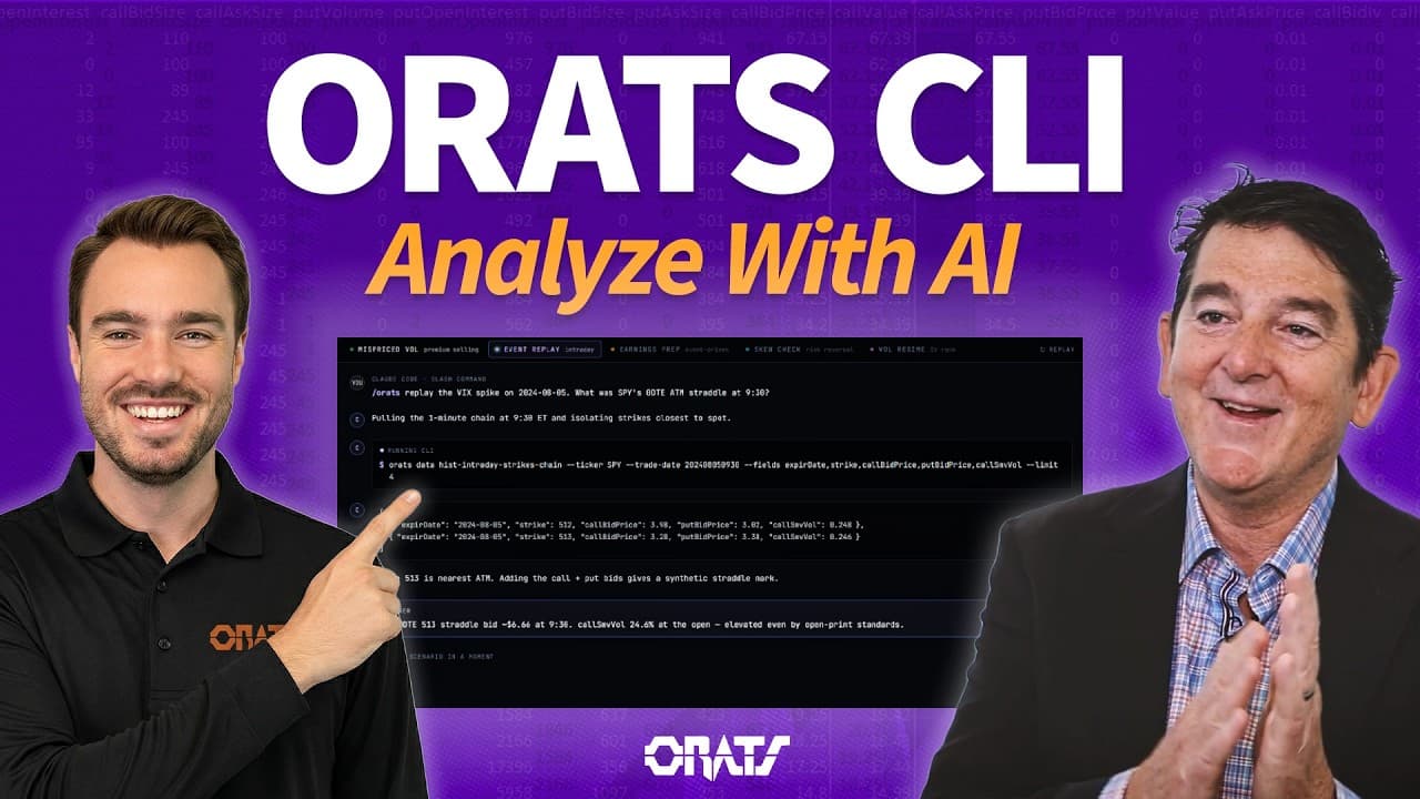 Using the New ORATS CLI to Analyze Data With AI | Driven By Data Ep. 130
