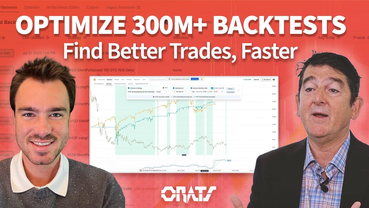 How To Use Optimizer To Enhance Over 300 Million Options Backtests | Driven By Data Ep. 93