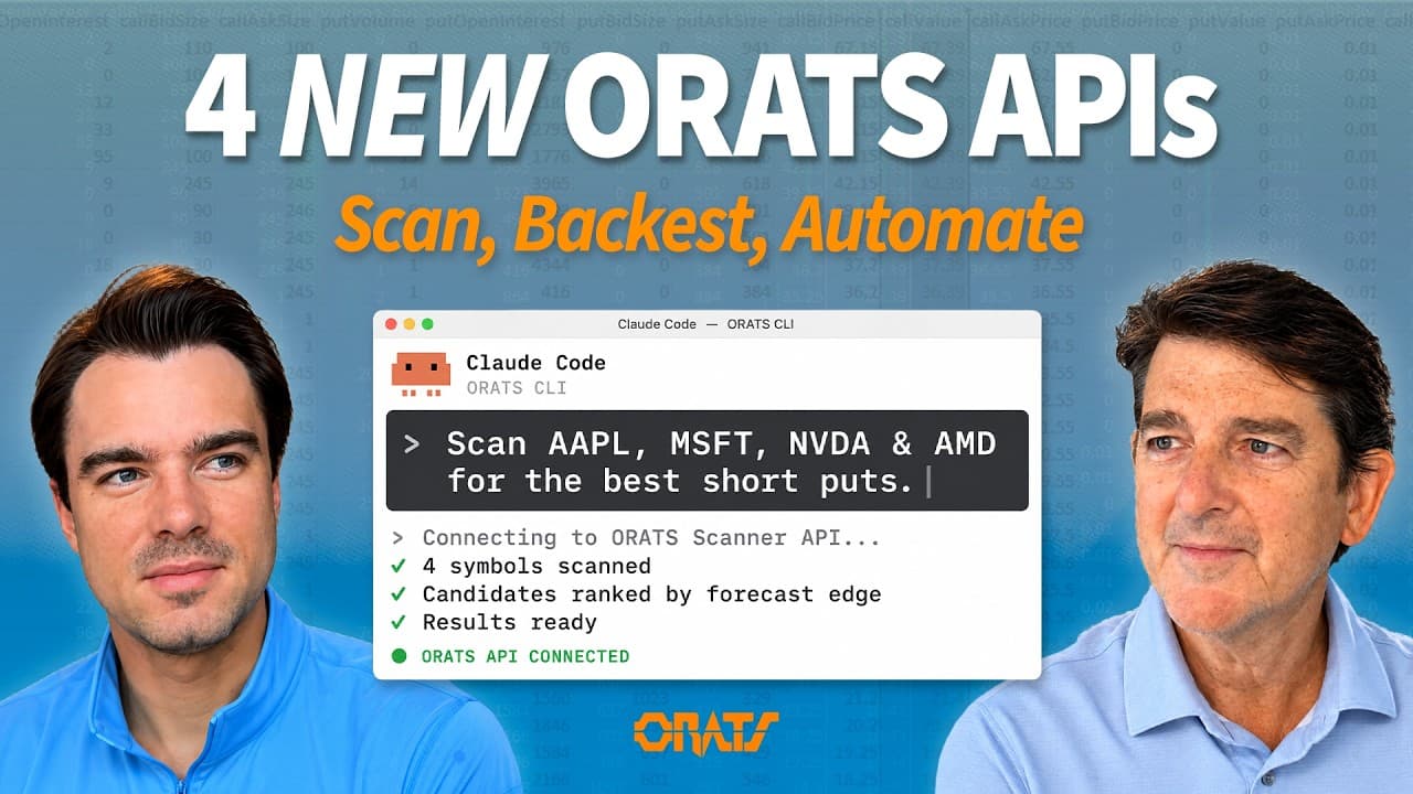 Announcing new APIs for time and sales, scanning, and backtesting Driven By Data Ep  148