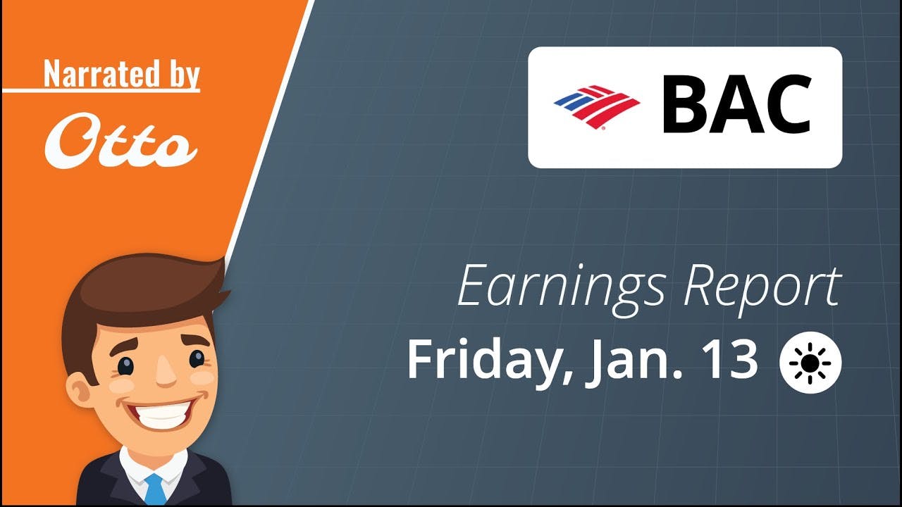 Bank of America (BAC) Earnings Report Friday, January 13th | ORATS Dashboard