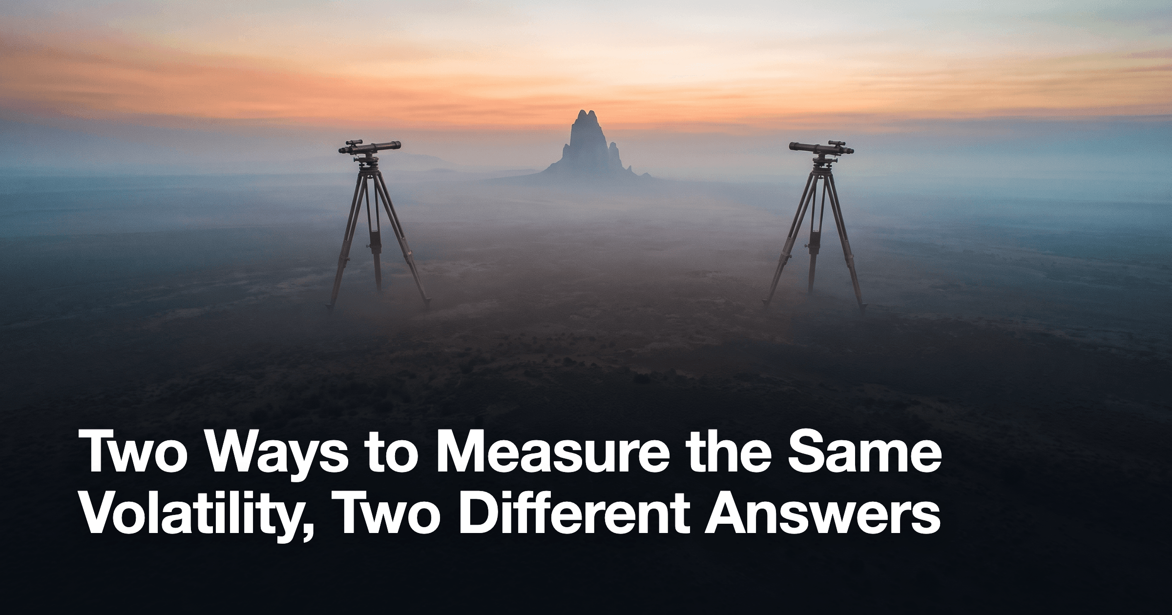 Two Ways to Measure the Same Volatility, Two Different Answers