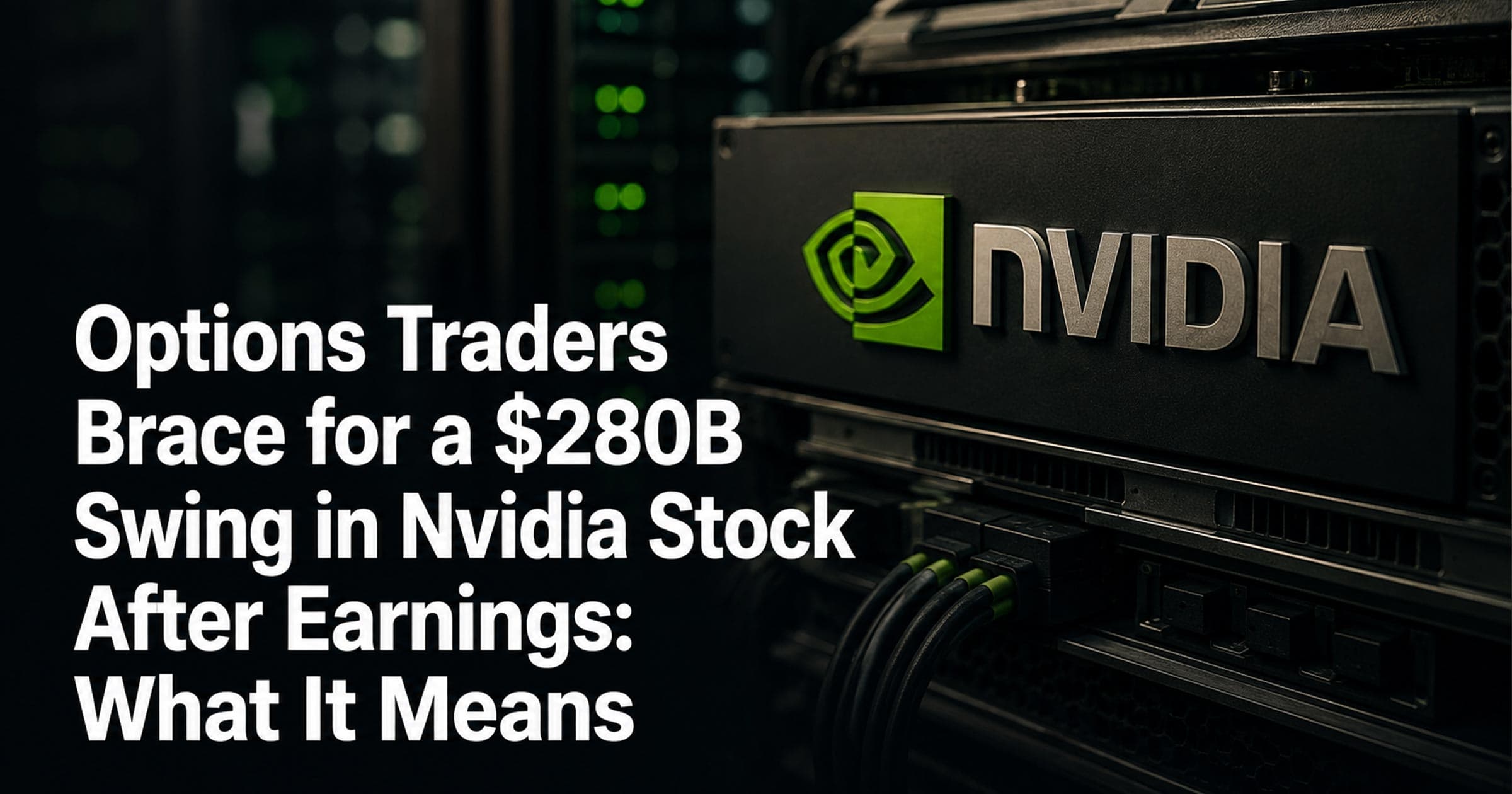 Nvidia Options Price a $280 Billion Earnings Swing, but Volatility Expectations Are Falling