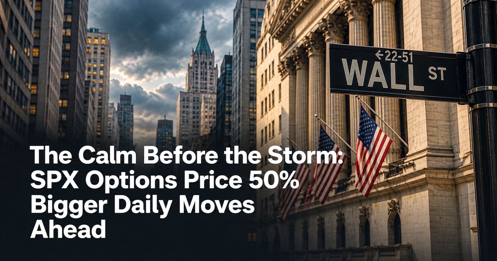 The Calm Before the Storm: SPX Options Price 50% Bigger Daily Moves Ahead