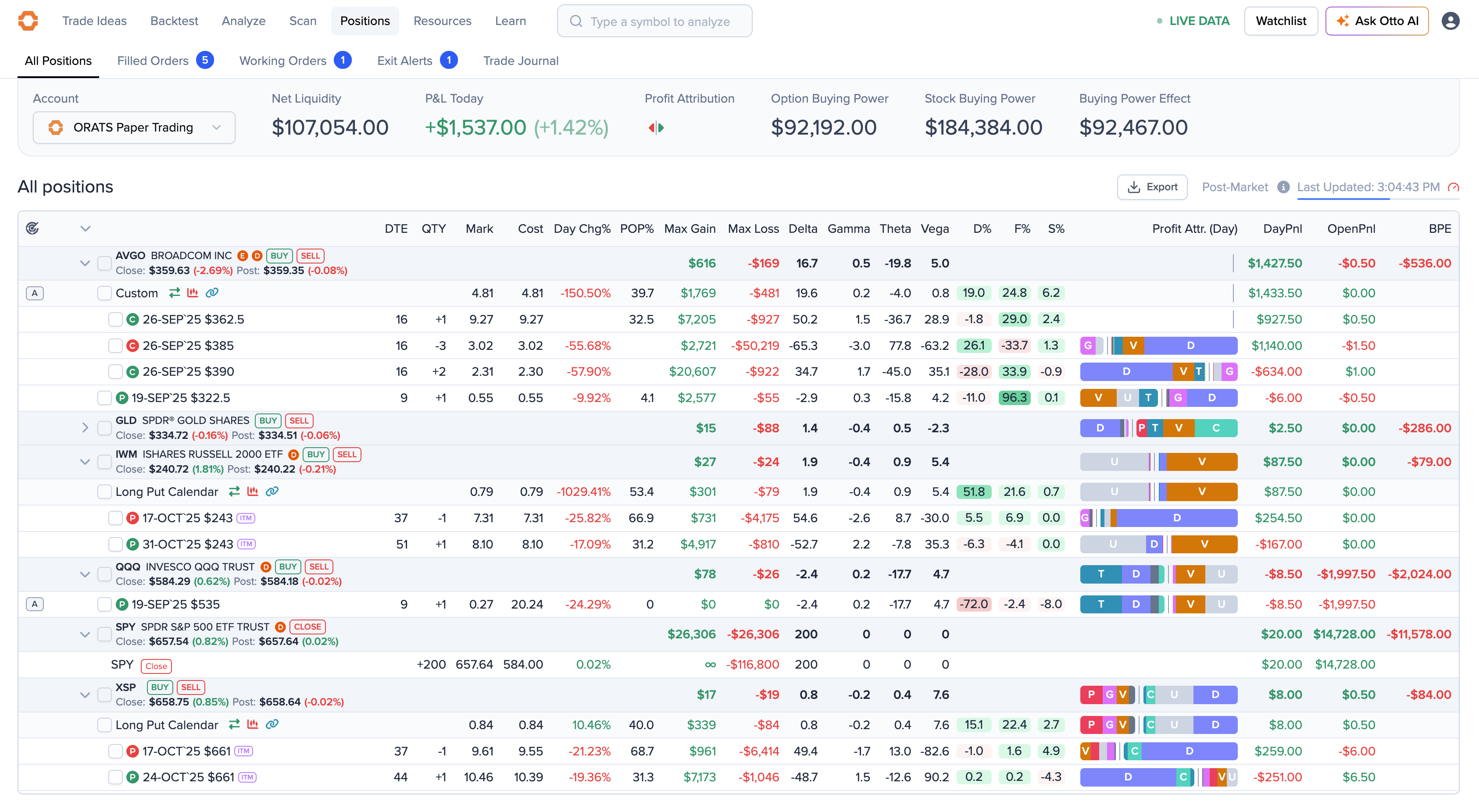 Paper trading
